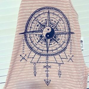 Side tie Compass Tank top